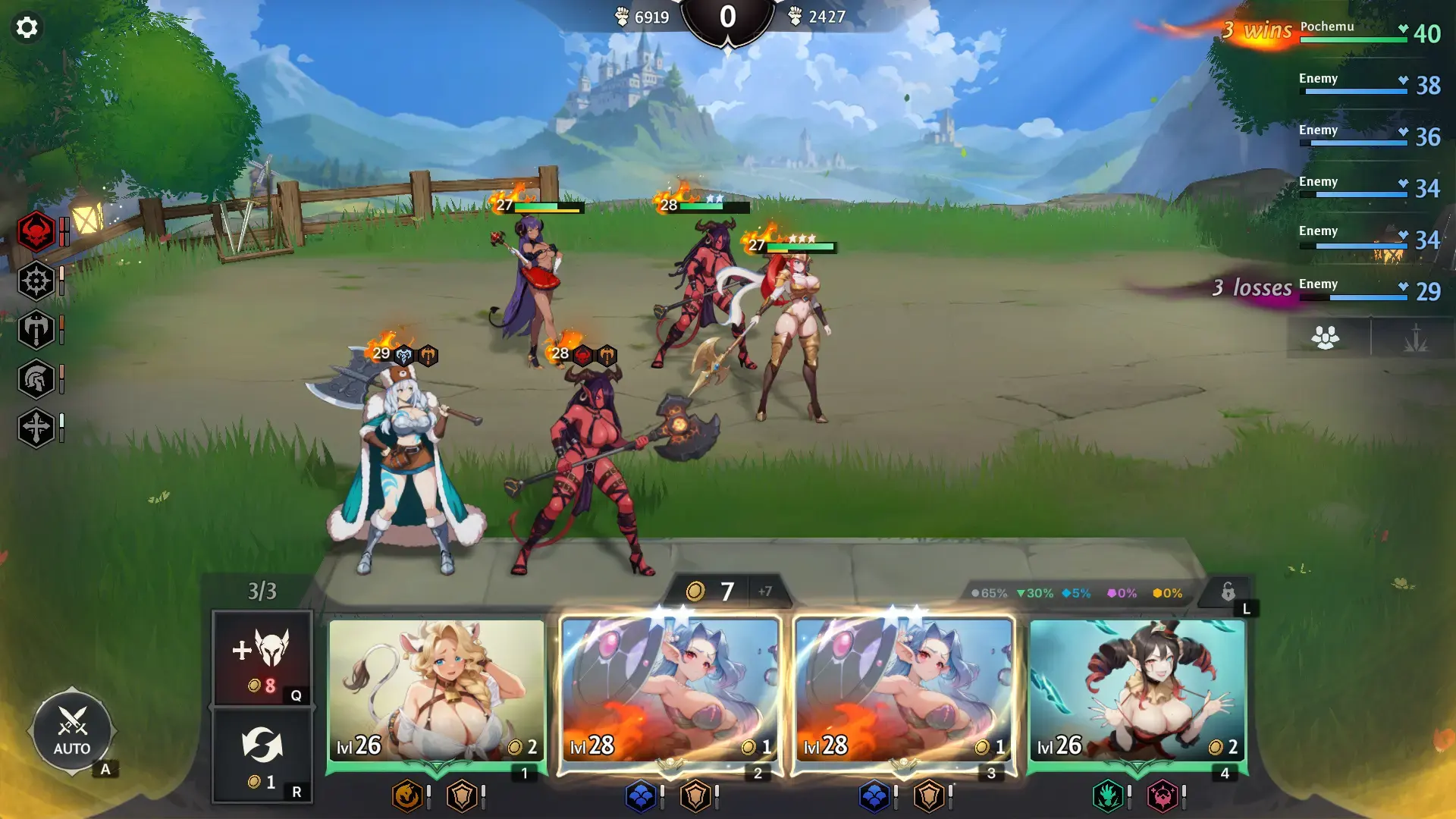 Strategic Auto-Battle System